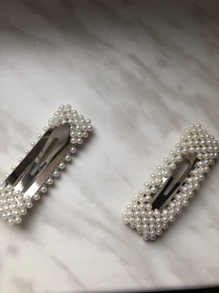 Rectangle Fasion Pearl Hair Clip