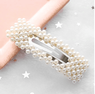 Rectangle Fasion Pearl Hair Clip