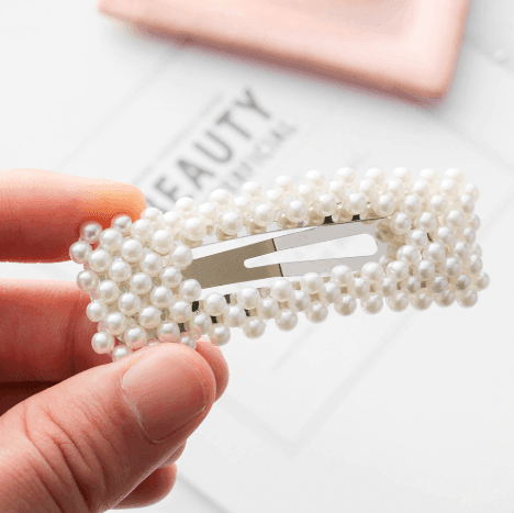 Rectangle Fasion Pearl Hair Clip