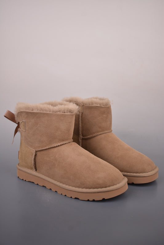 UGG Women's Mini Bailey Bow II Boot "Caribou" 1016501-CRBO