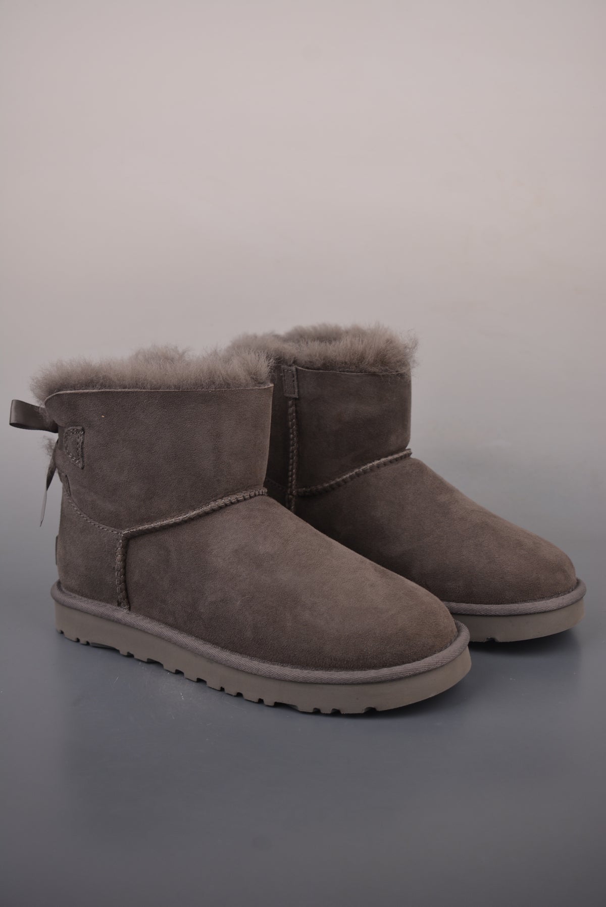 UGG Women's Mini Bailey Bow II Boot "Grey" 1016501-GREY