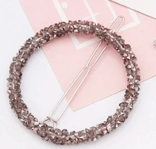 Round Rhinestone Hair Pin
