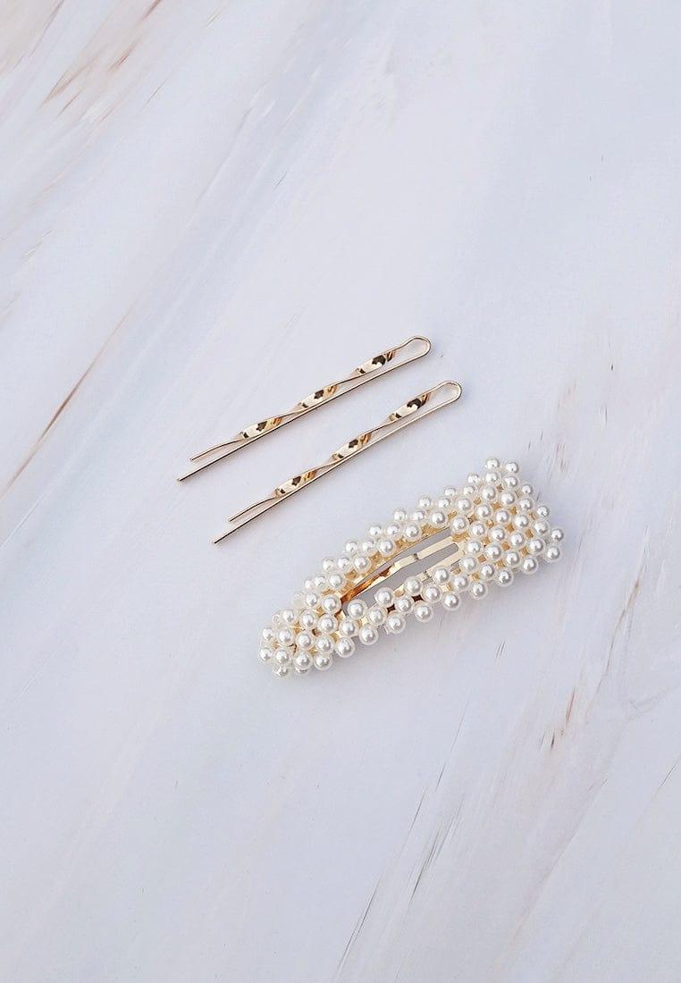 Pearl Hair Clip Bobby Pin Set of 3