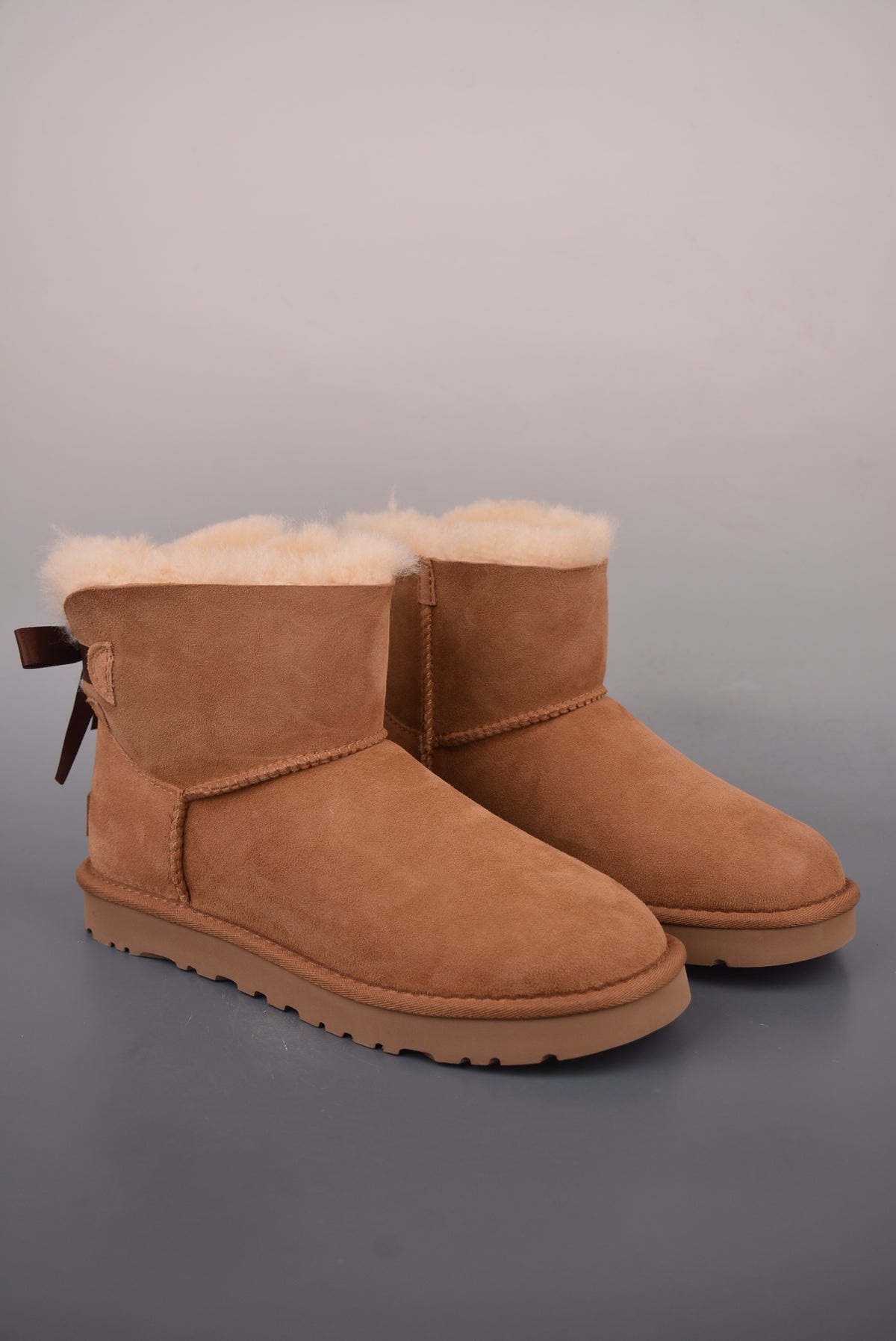 UGG Women's Mini Bailey Bow II Boot "Chestnut" 1016501-CHE
