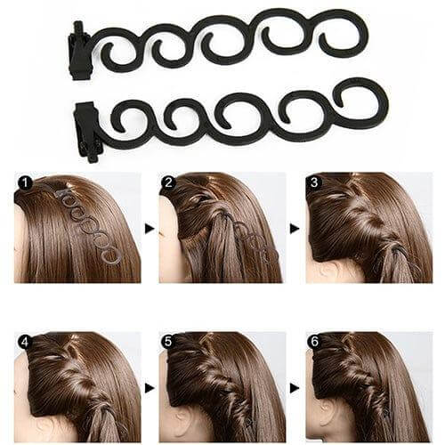 Flower Magic Hair Clip Queue Twist Plait
