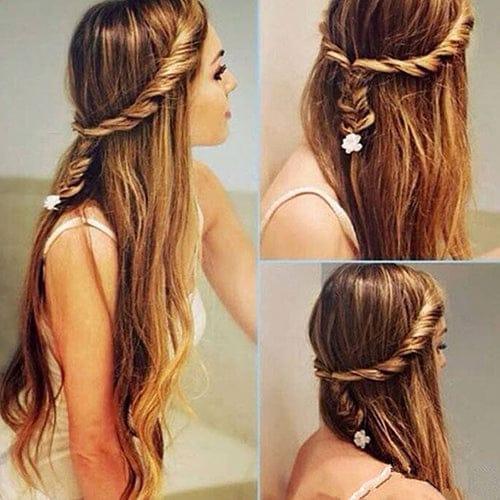 Flower Magic Hair Clip Queue Twist Plait